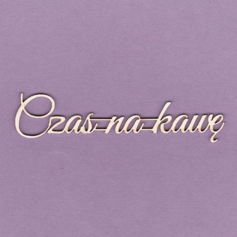 Tekturka Crafty Moly Napis G2 - Czas na kawę